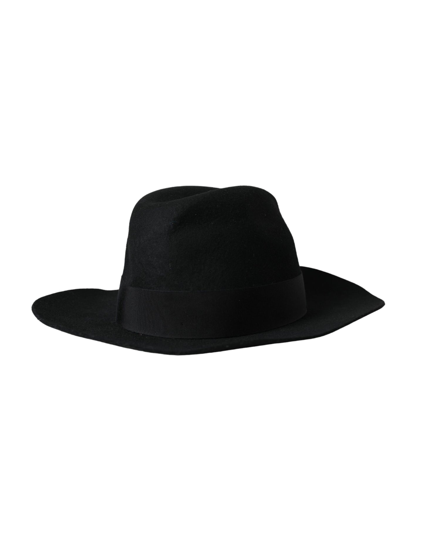 Sombrero fedora trilby de conejo negro para mujer