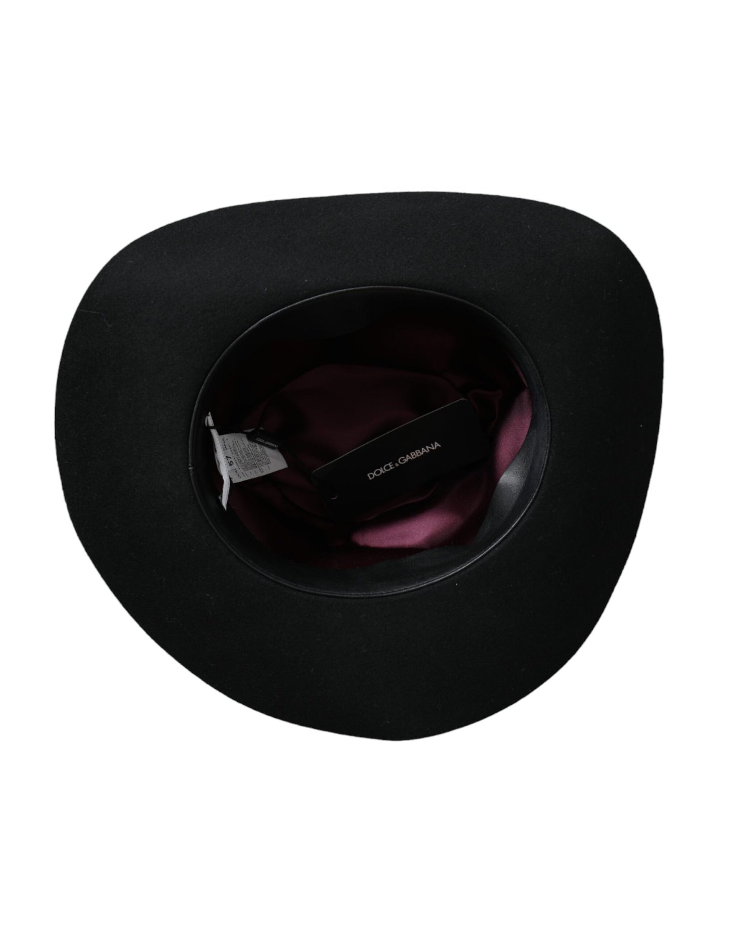 Sombrero fedora trilby de conejo negro para mujer