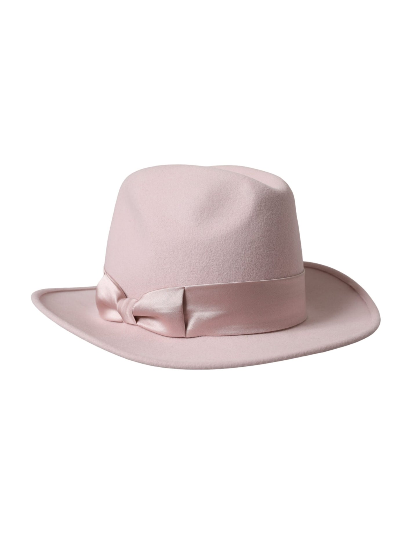 Sombrero Fedora Trilby de Conejo Rosa para Mujer