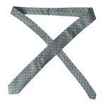 Corbata ajustable para hombre, 100 % seda verde con estampado