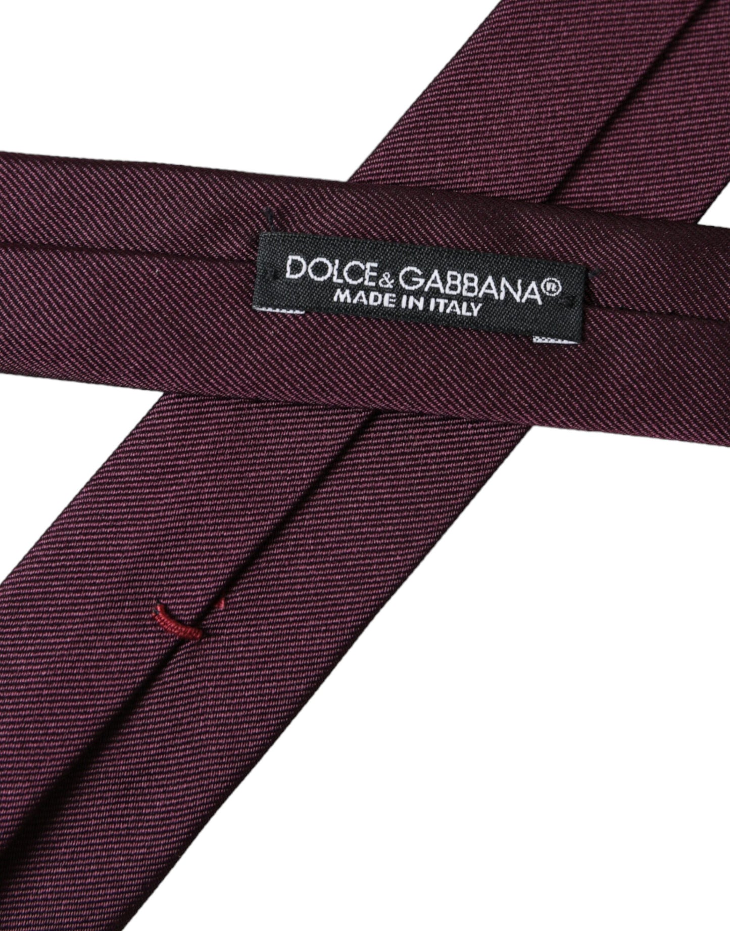 Corbata ajustable para hombre color burdeos liso 100 % seda