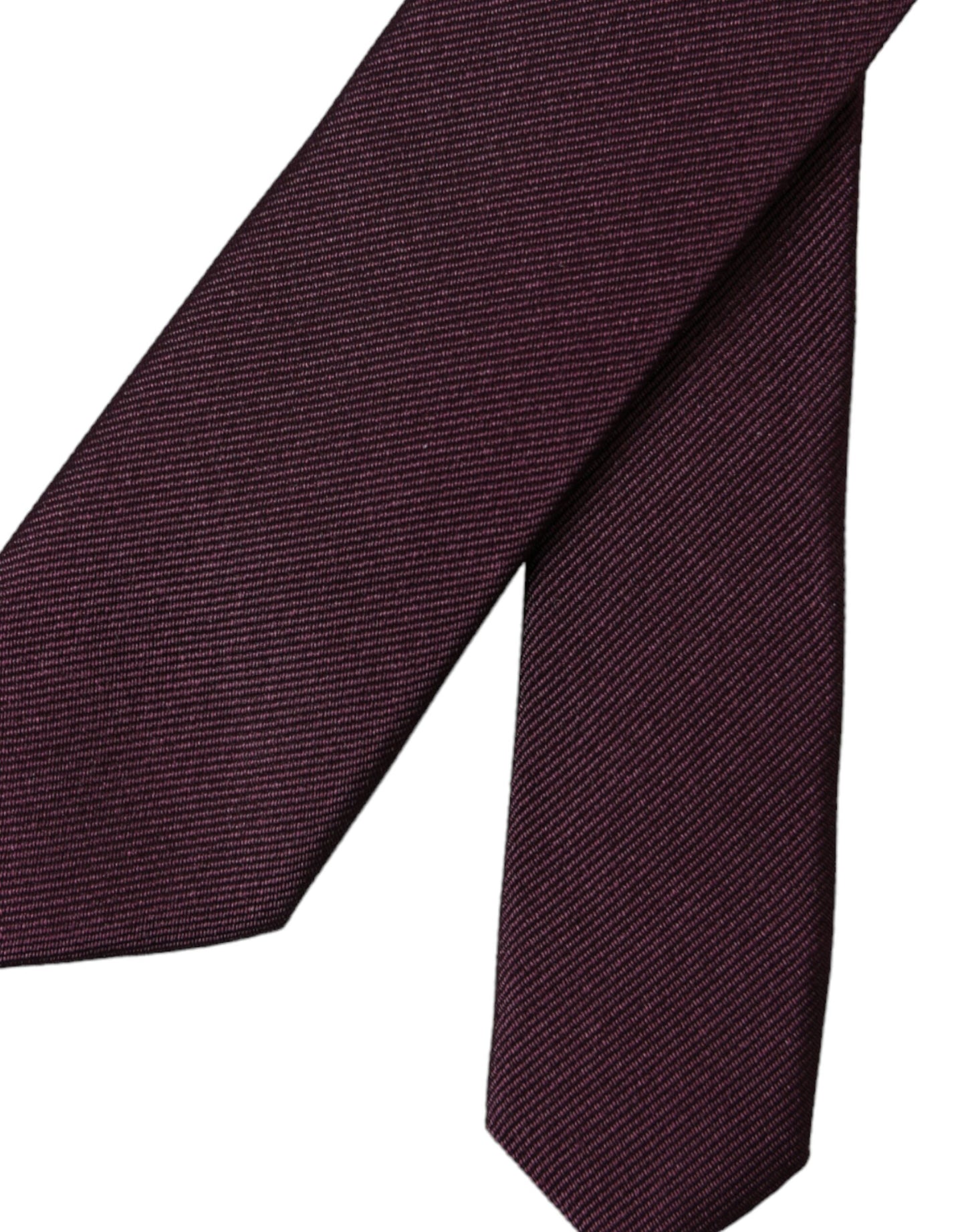 Corbata ajustable para hombre color burdeos liso 100 % seda