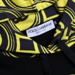 Sudadera con capucha de algodón con logotipo negro