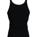 Camiseta interior sin mangas negra para hombre