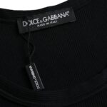 Camiseta interior sin mangas negra para hombre