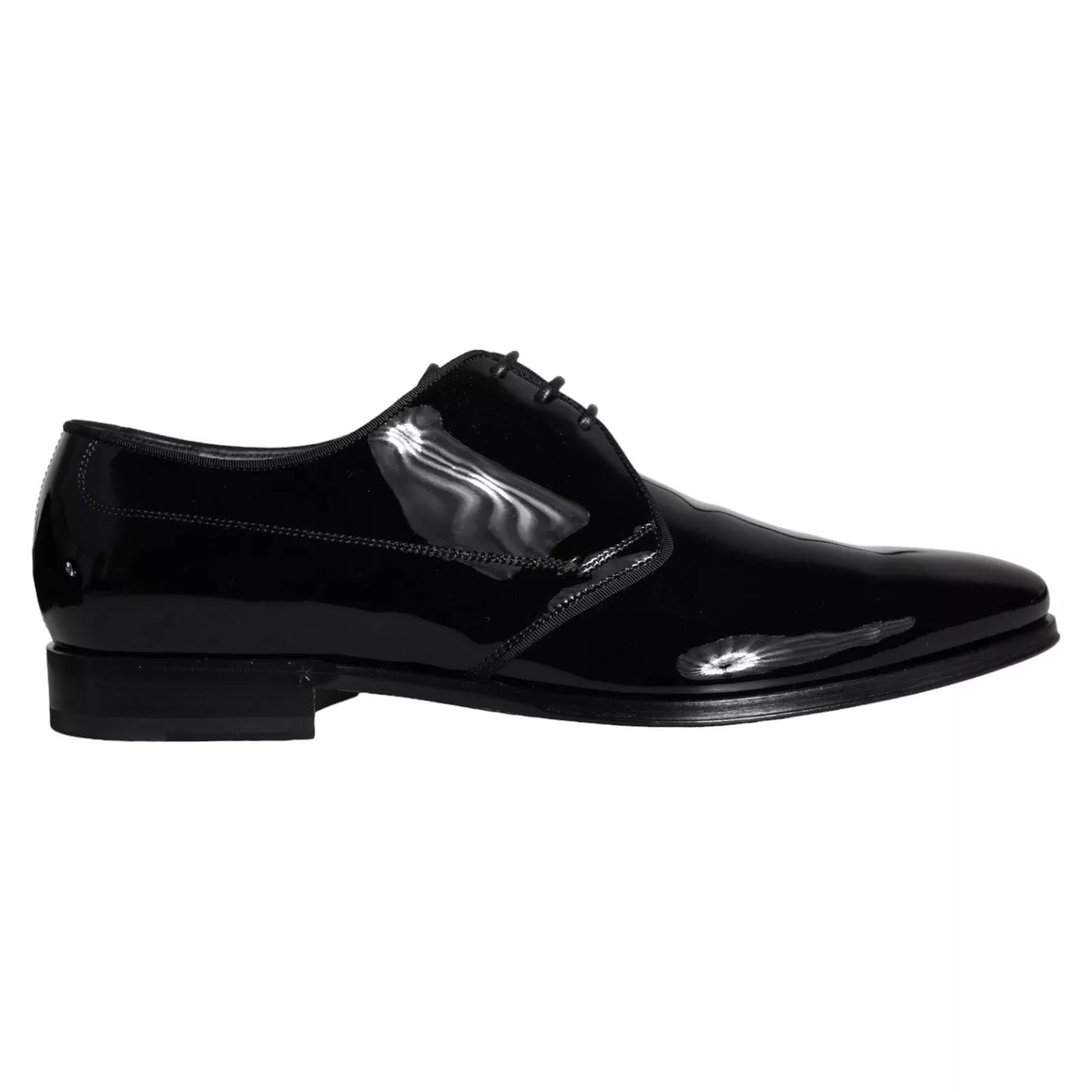 Zapatos de vestir Derby de piel de becerro negra para hombre