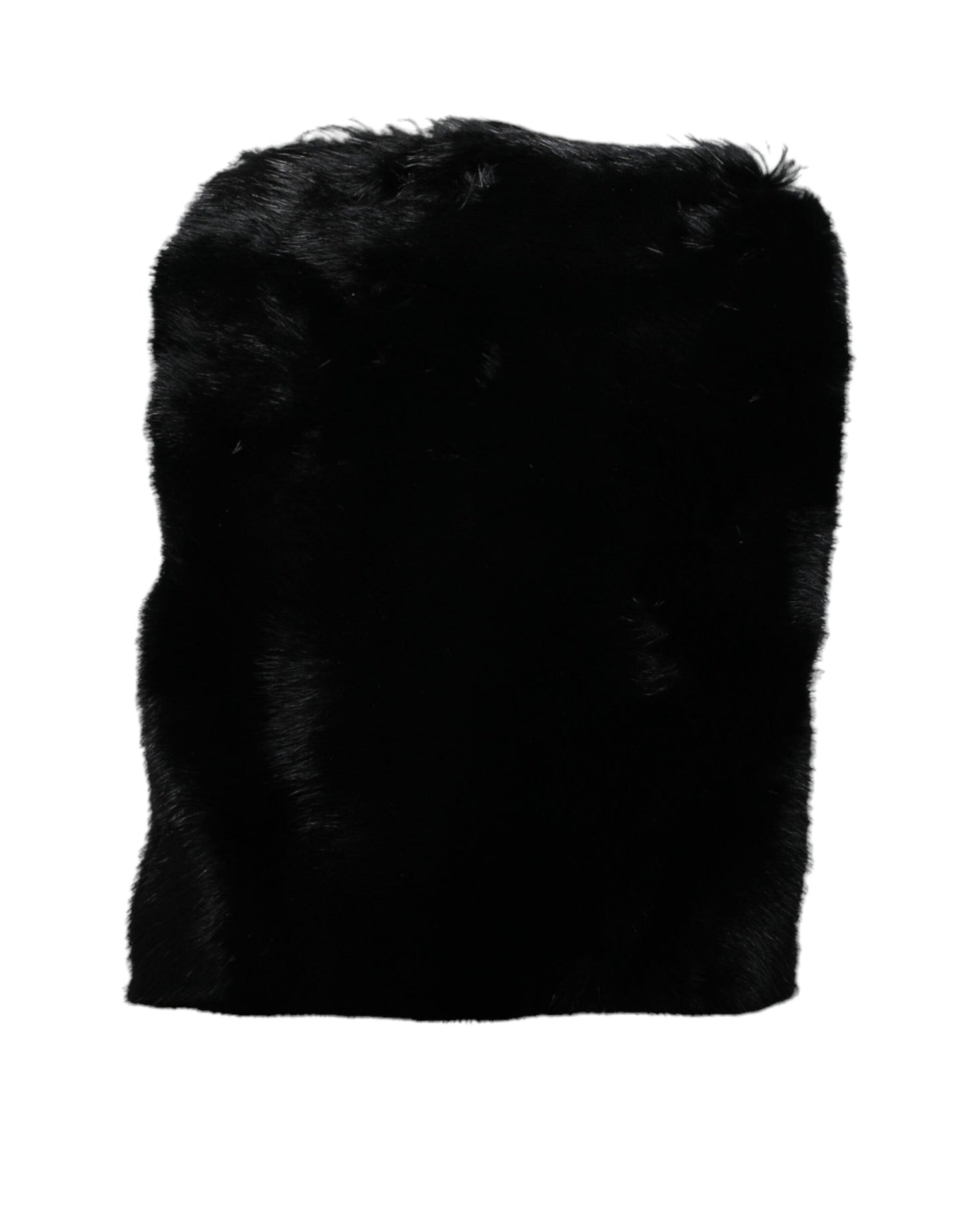 Bolso bandolera de piel sintética negra con cadena plateada