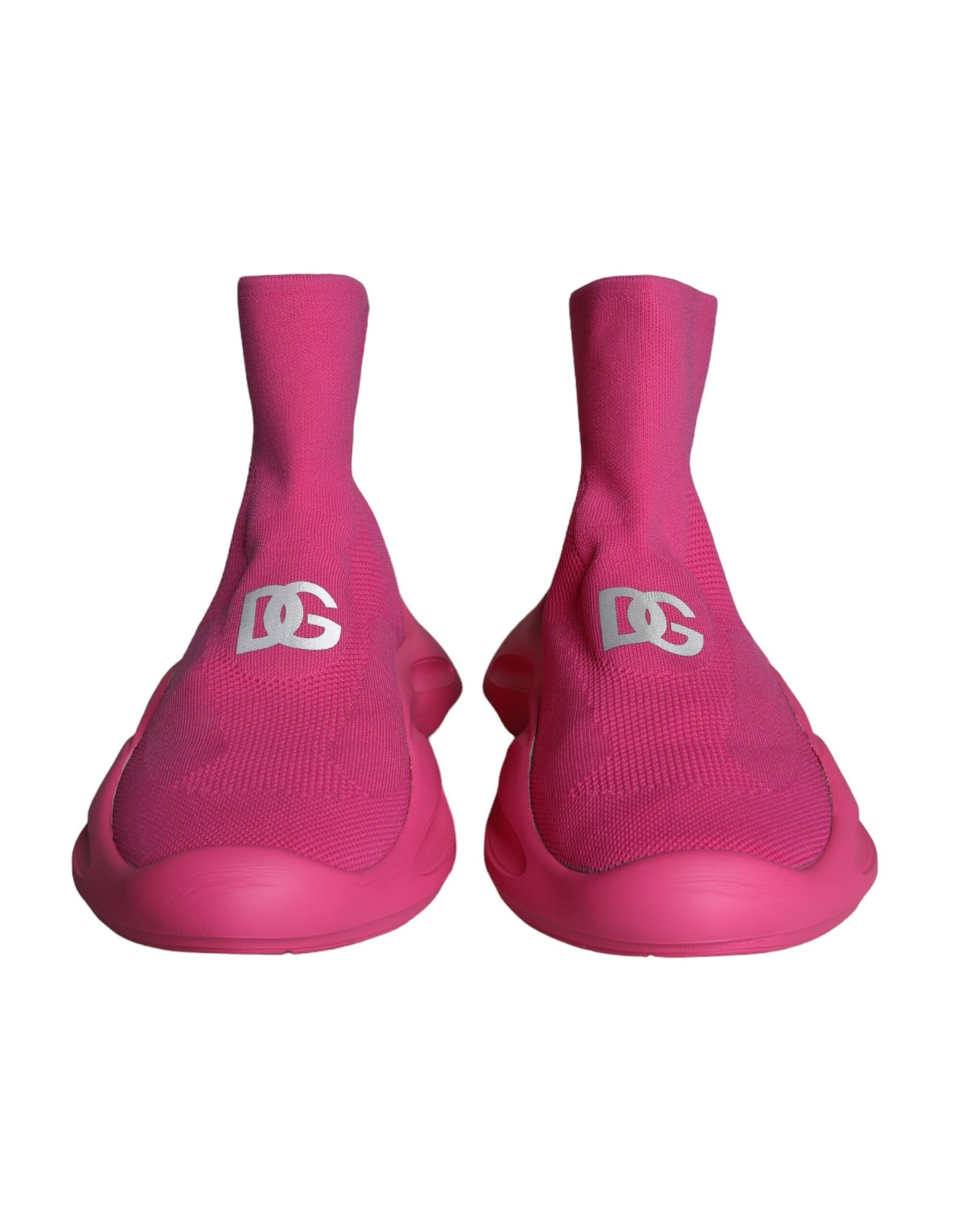 Calcetines deportivos con estampado de logotipo rosa