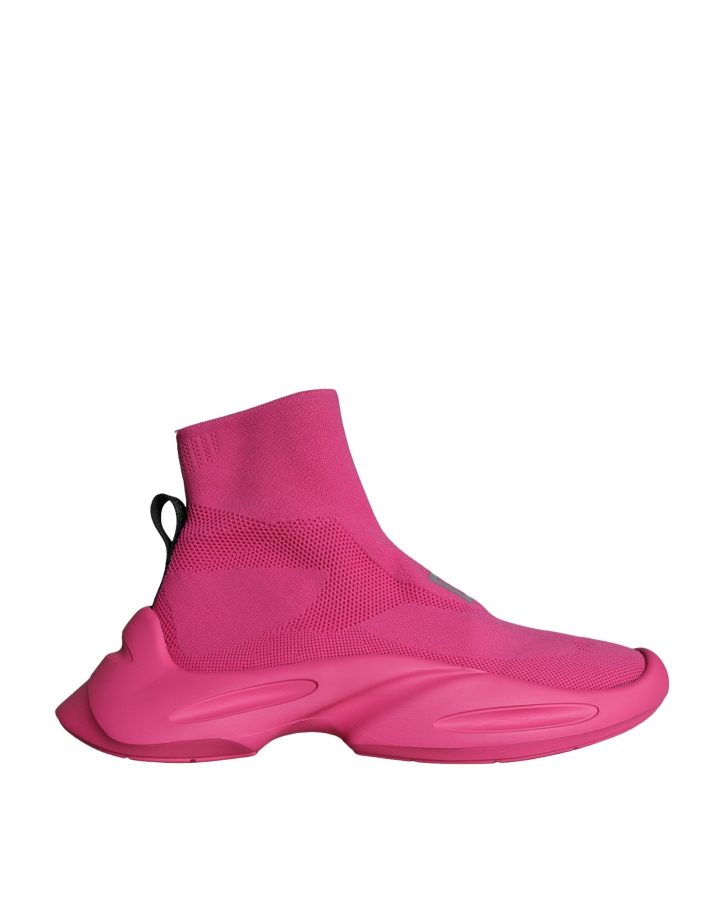 Calcetines deportivos con estampado de logotipo rosa
