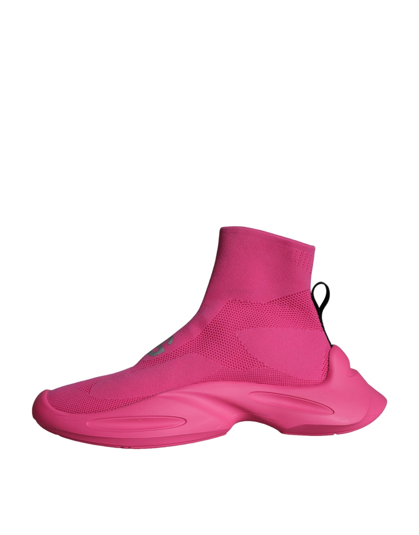 Calcetines deportivos con estampado de logotipo rosa