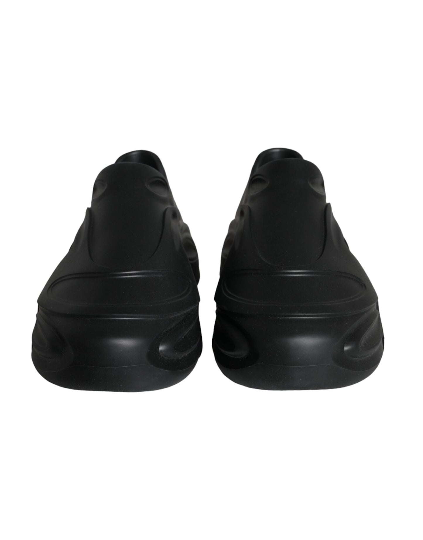 Zapatillas deportivas bajas de goma laminada negra