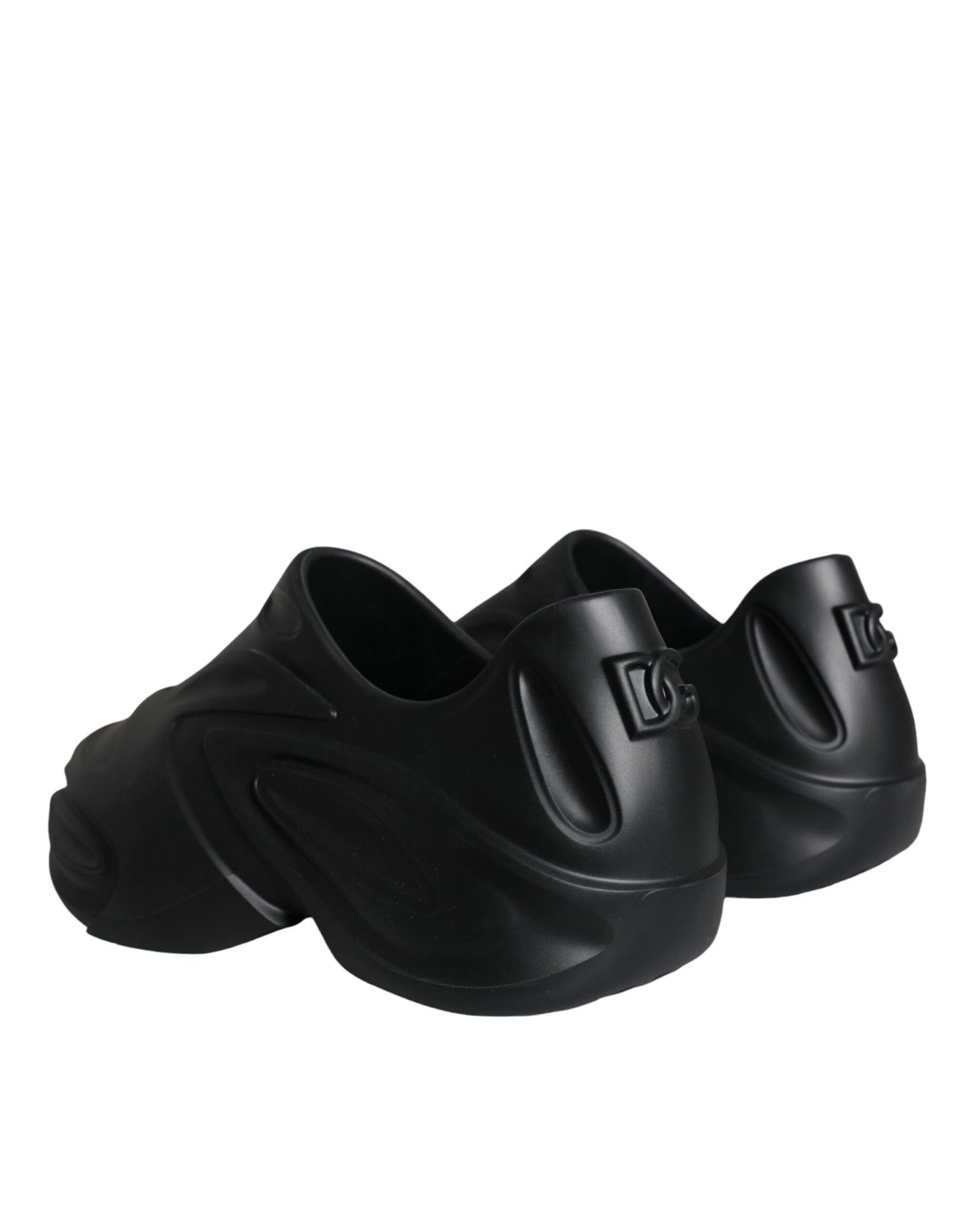 Zapatillas deportivas bajas de goma laminada negra