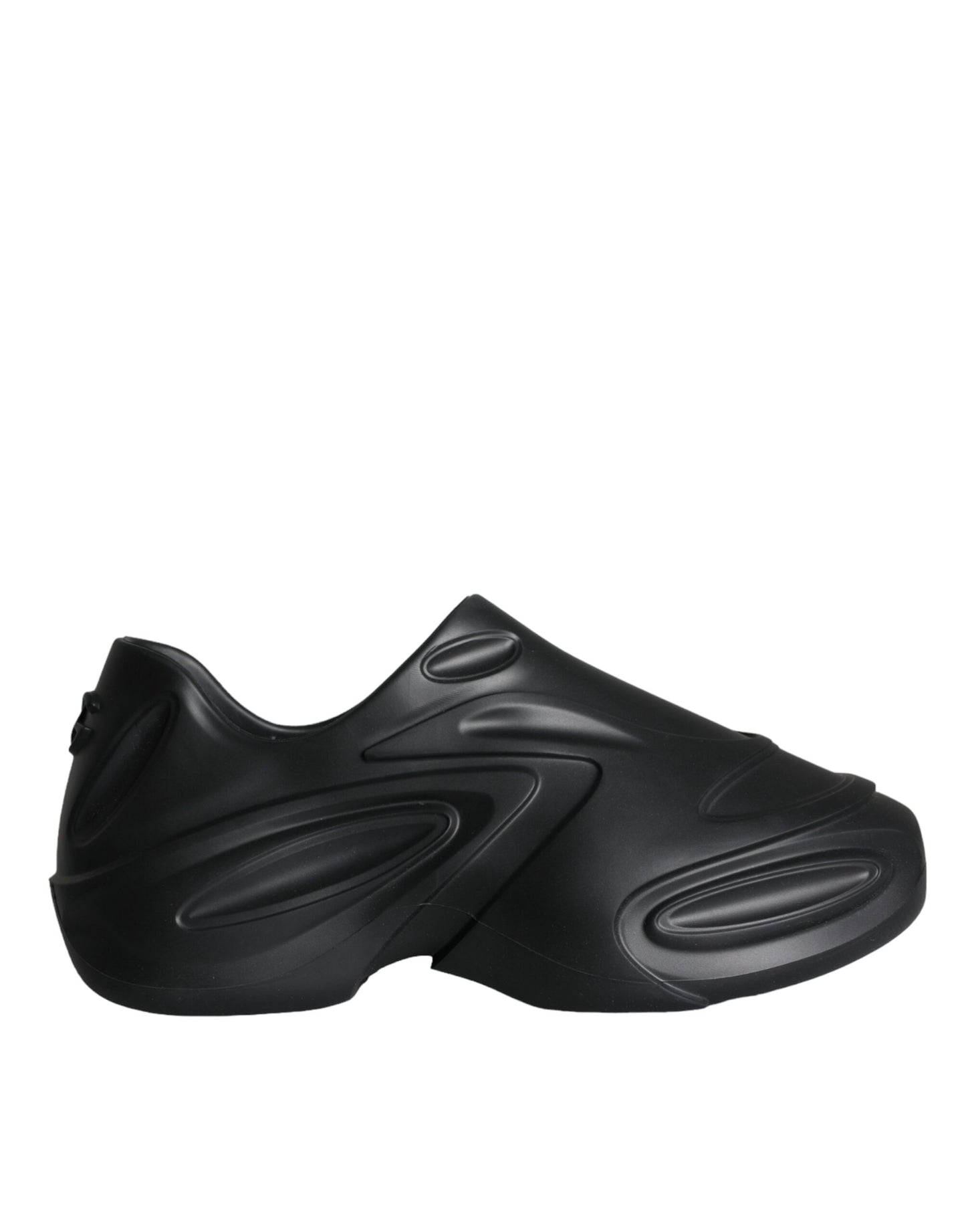 Zapatillas deportivas bajas de goma laminada negra