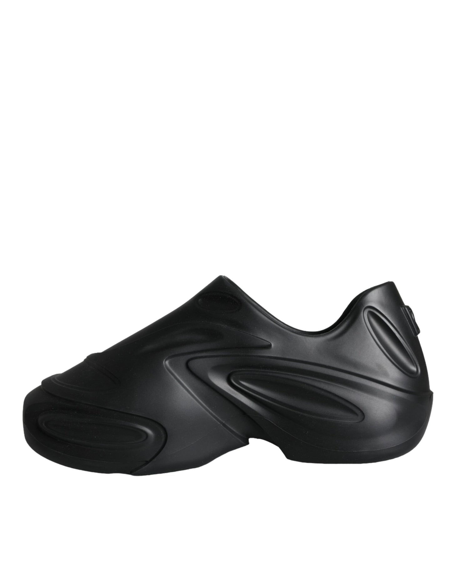 Zapatillas deportivas bajas de goma laminada negra
