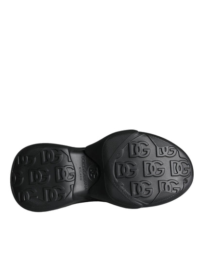 Zapatillas deportivas bajas de goma laminada negra