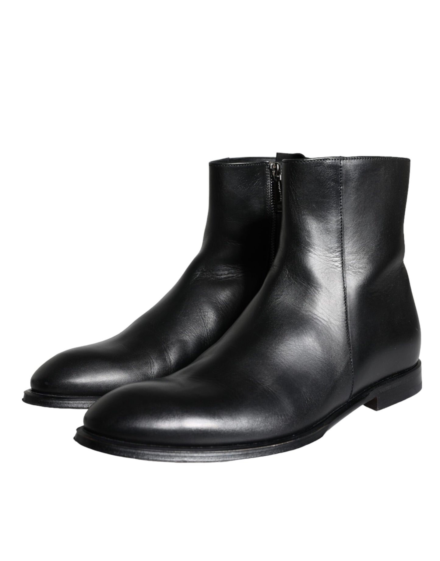 Botines de piel de becerro negros para hombre