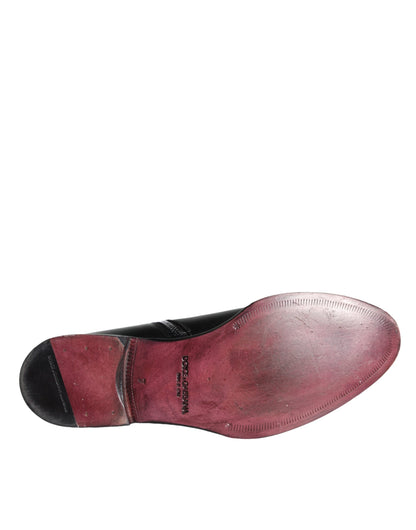 Botines de piel de becerro negros para hombre