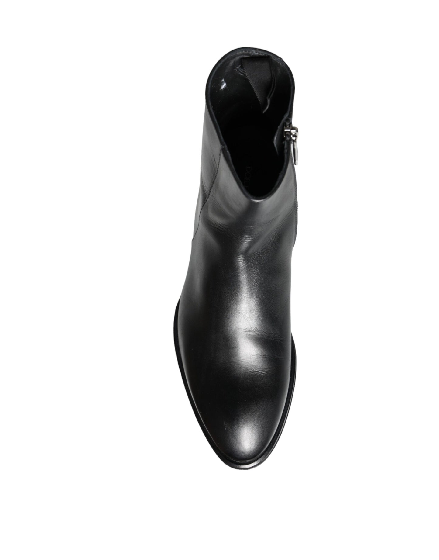 Botines de piel de becerro negros para hombre