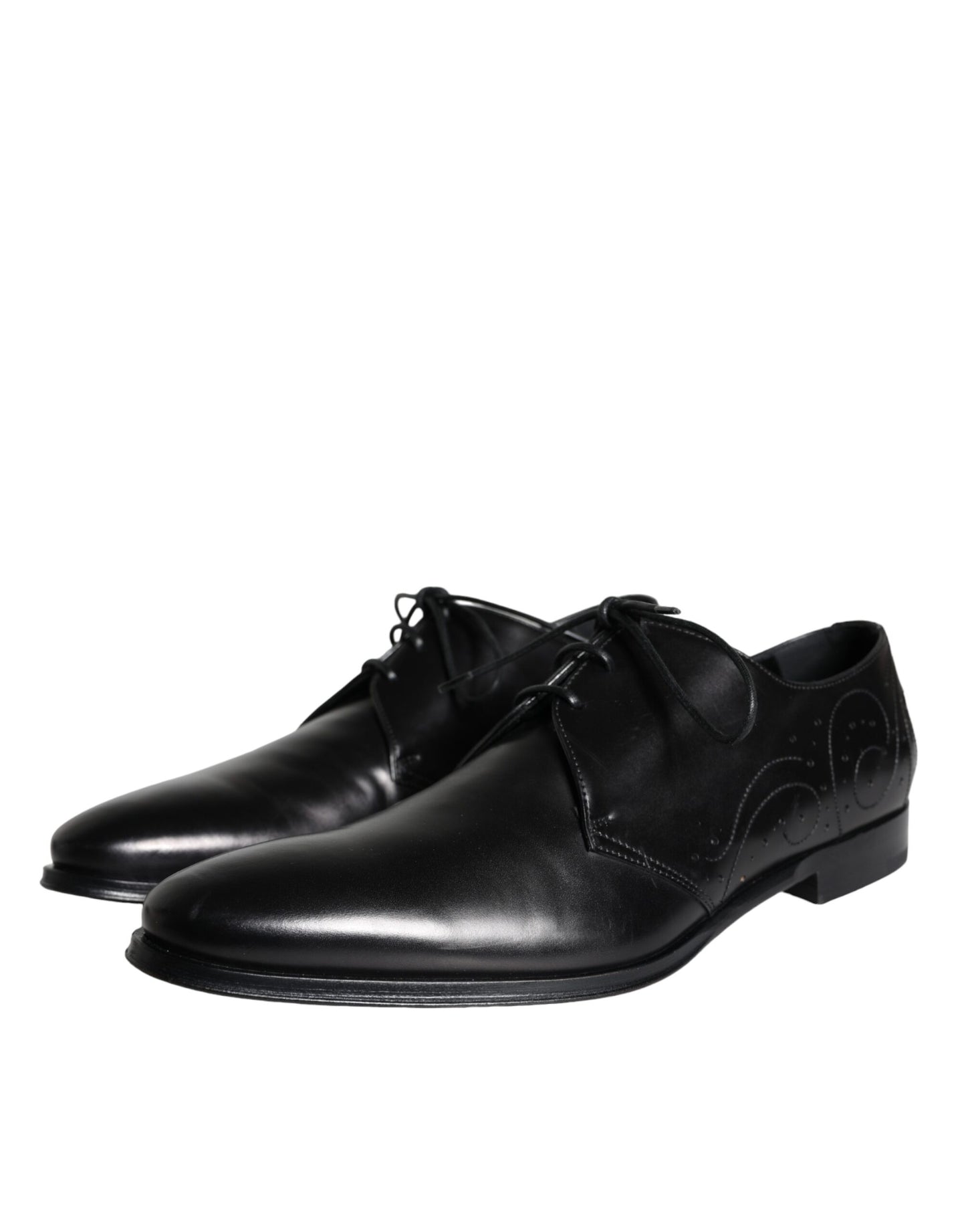 Zapatos de vestir Derby de piel de becerro negra para hombre