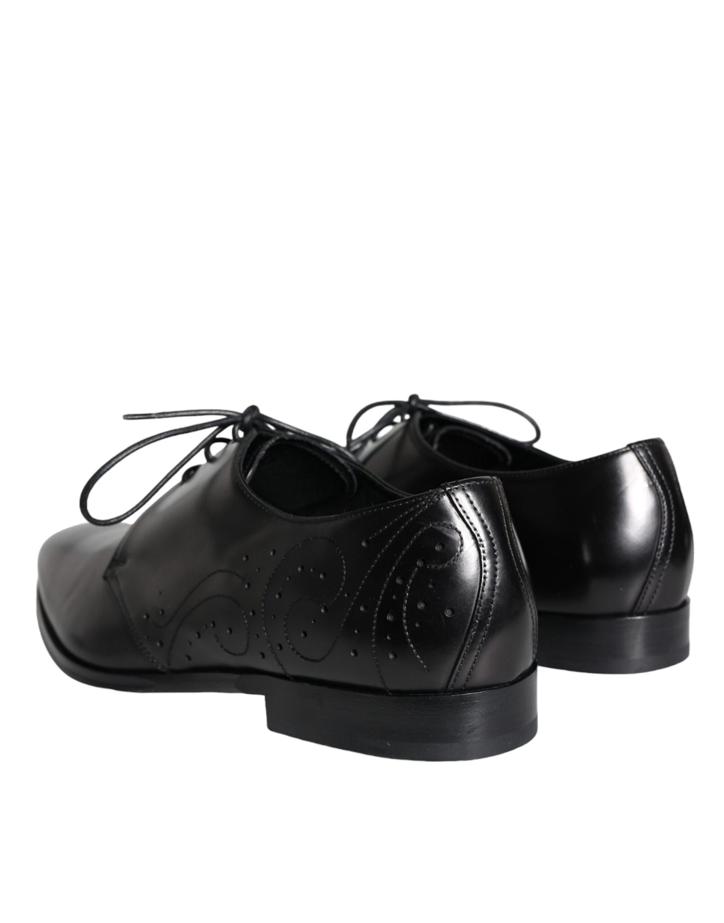 Zapatos de vestir Derby de piel de becerro negra para hombre