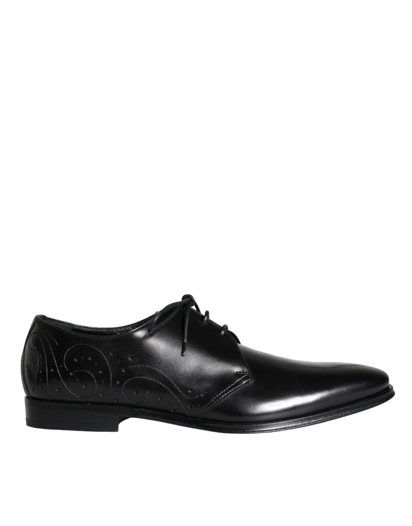 Zapatos de vestir Derby de piel de becerro negra para hombre