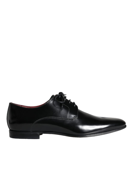 Zapatos Derby de vestir para hombre de piel de becerro negra