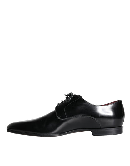Zapatos Derby de vestir para hombre de piel de becerro negra