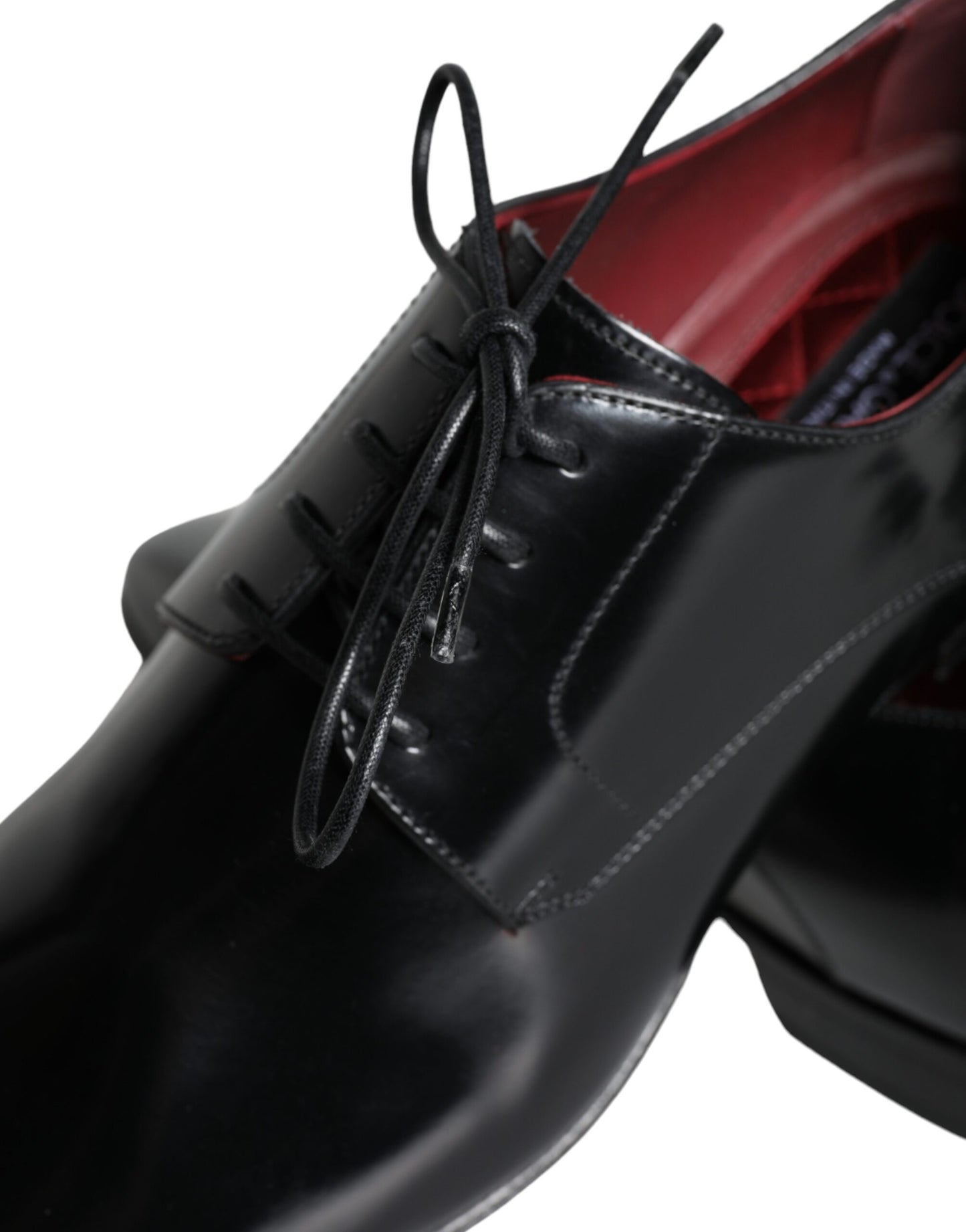 Zapatos Derby de vestir para hombre de piel de becerro negra