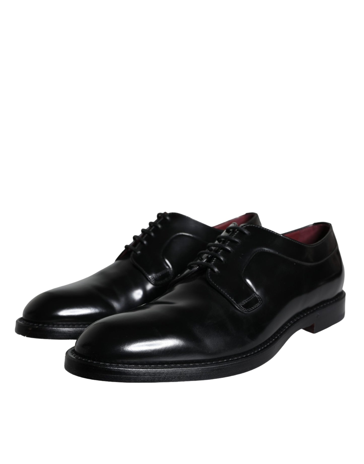 Zapatos de vestir Derby de piel de becerro negra para hombre