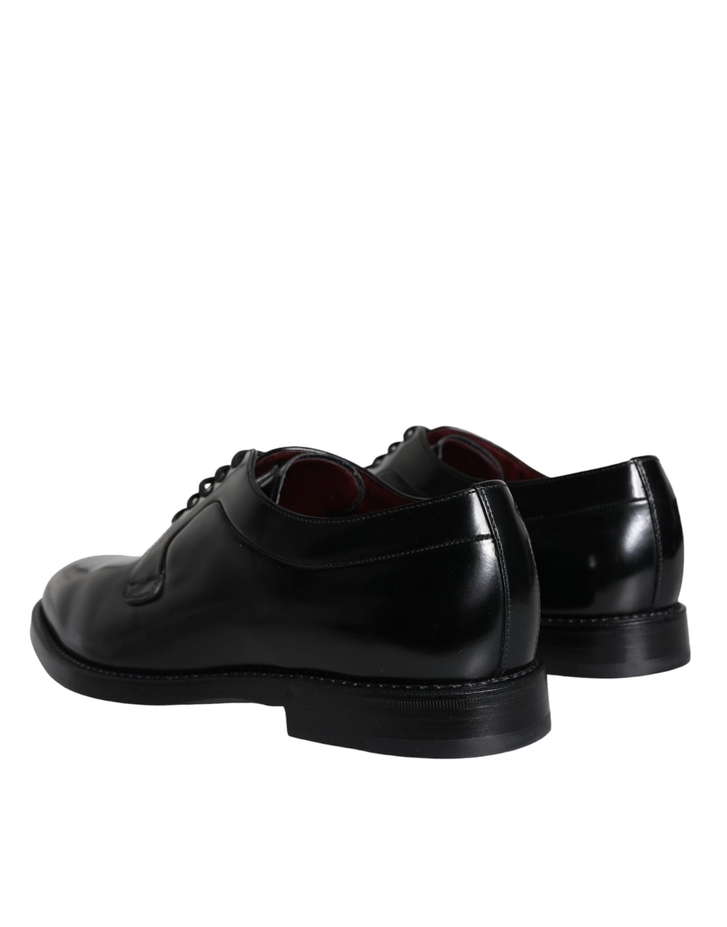 Zapatos de vestir Derby de piel de becerro negra para hombre