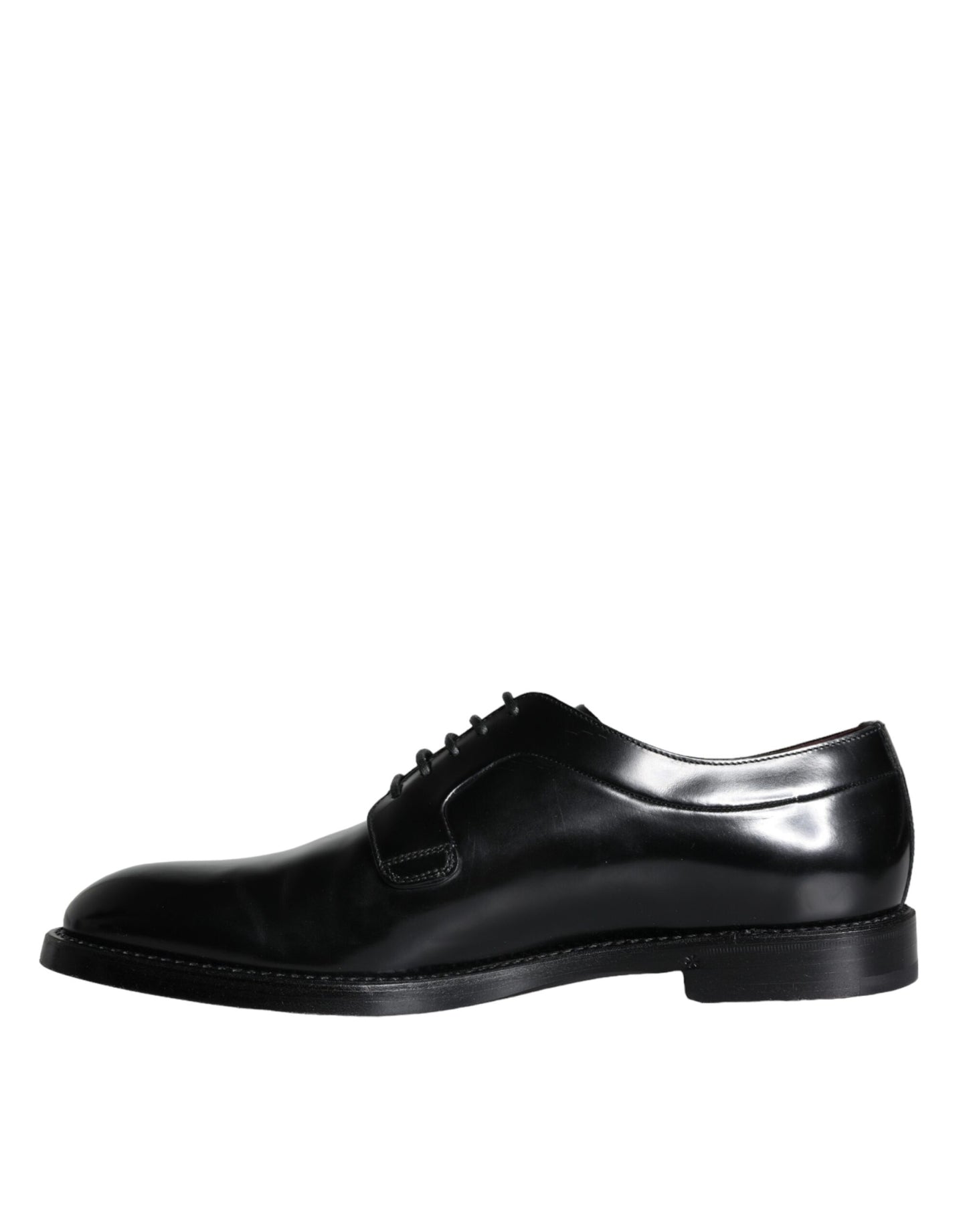 Zapatos de vestir Derby de piel de becerro negra para hombre