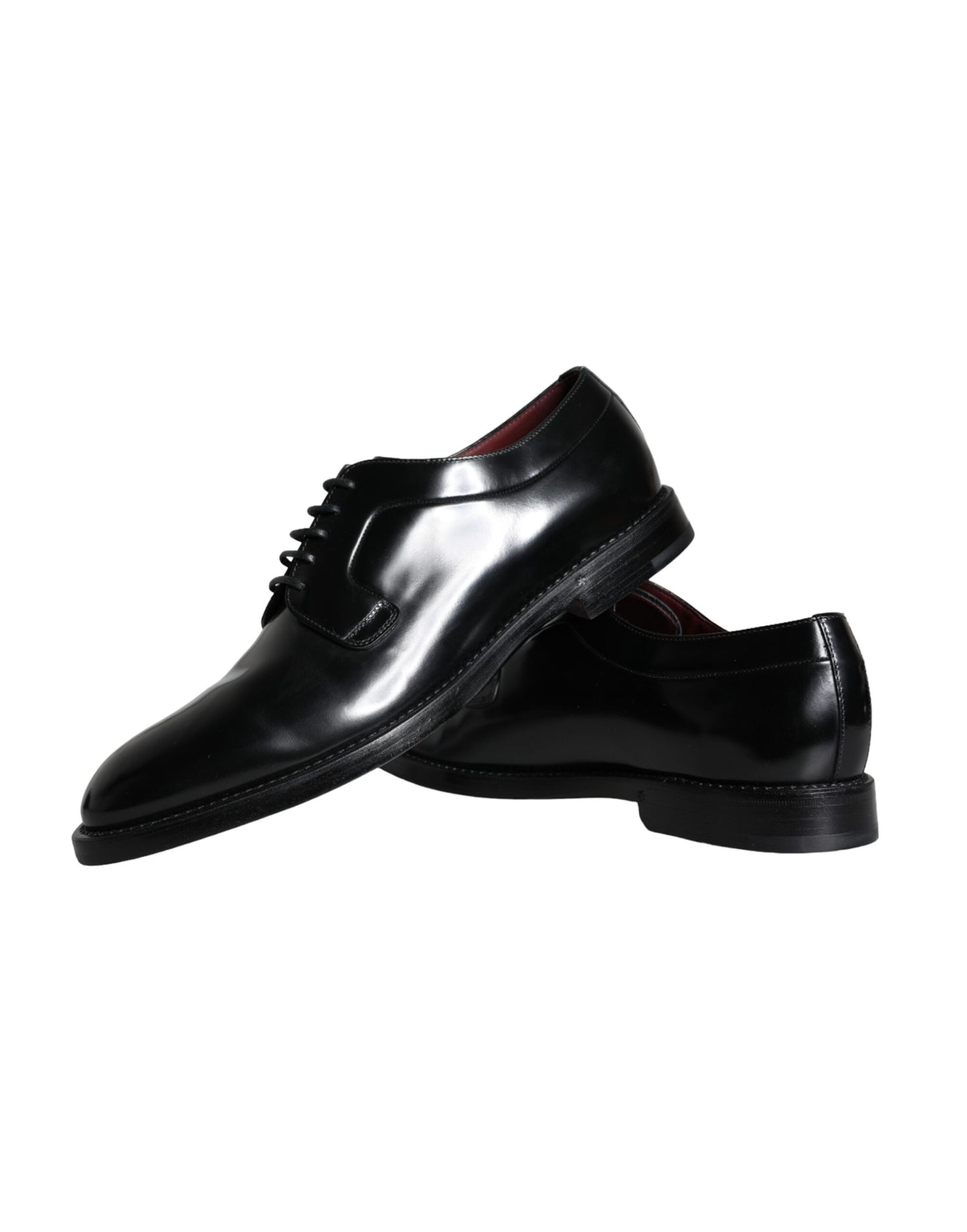 Zapatos de vestir Derby de piel de becerro negra para hombre