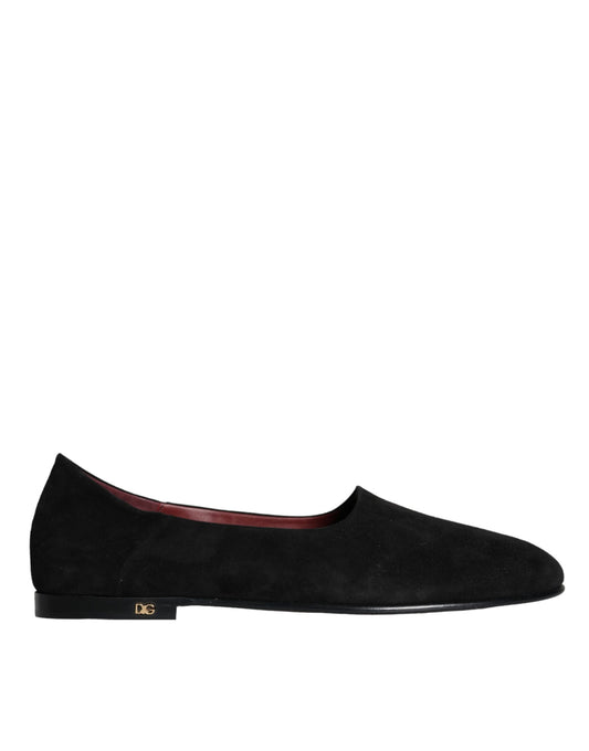 Mocasines de ante negro, zapatos formales sin cordones
