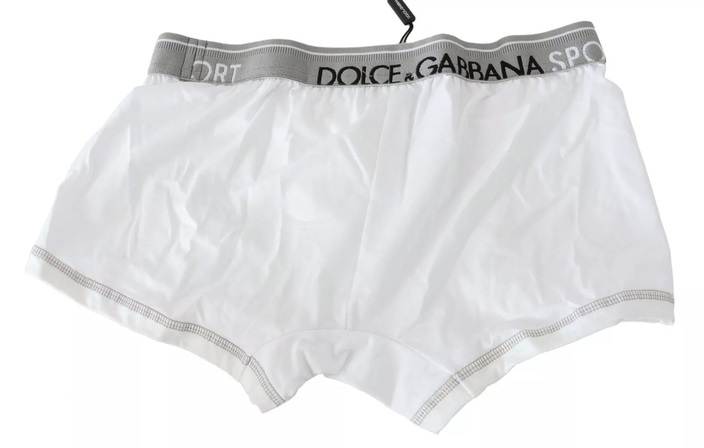 Calzoncillos bóxer regulares de algodón elástico blanco