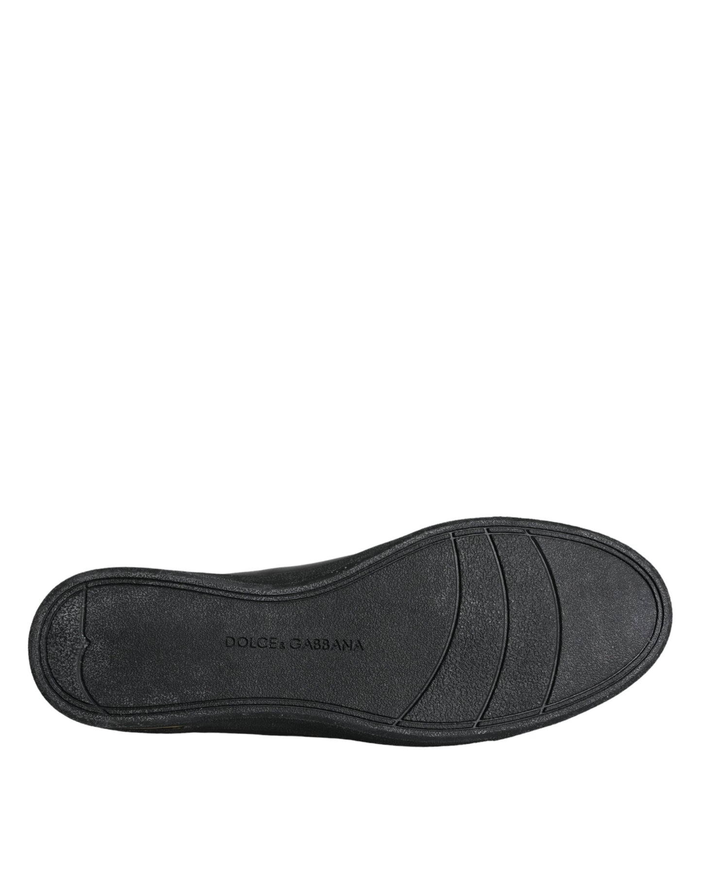 Zapatillas clásicas de cuero negro dorado