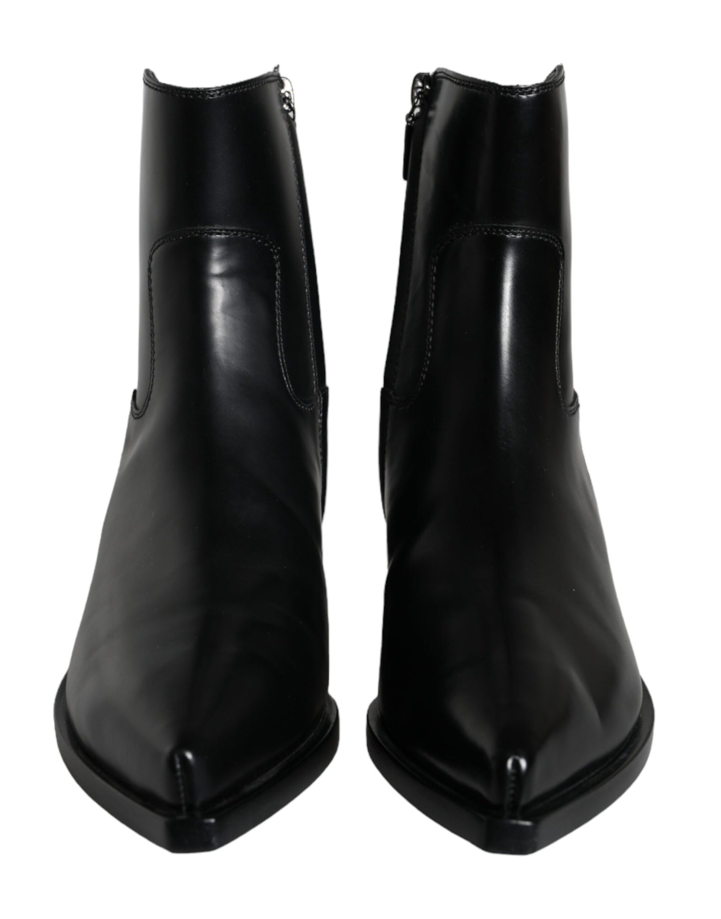 Botines de piel negros tipo botines