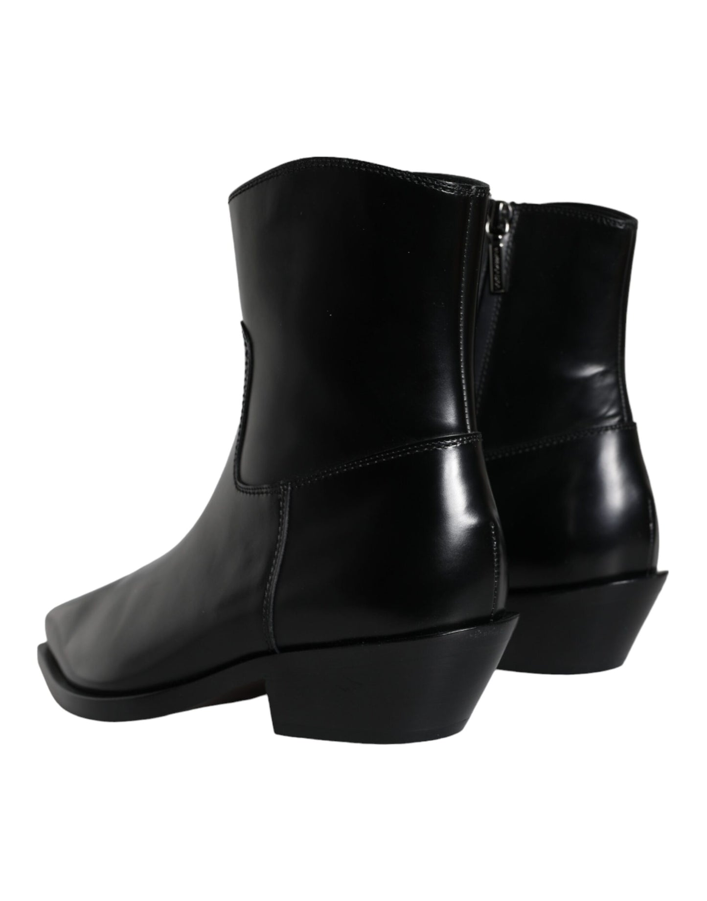 Botines de piel negros tipo botines