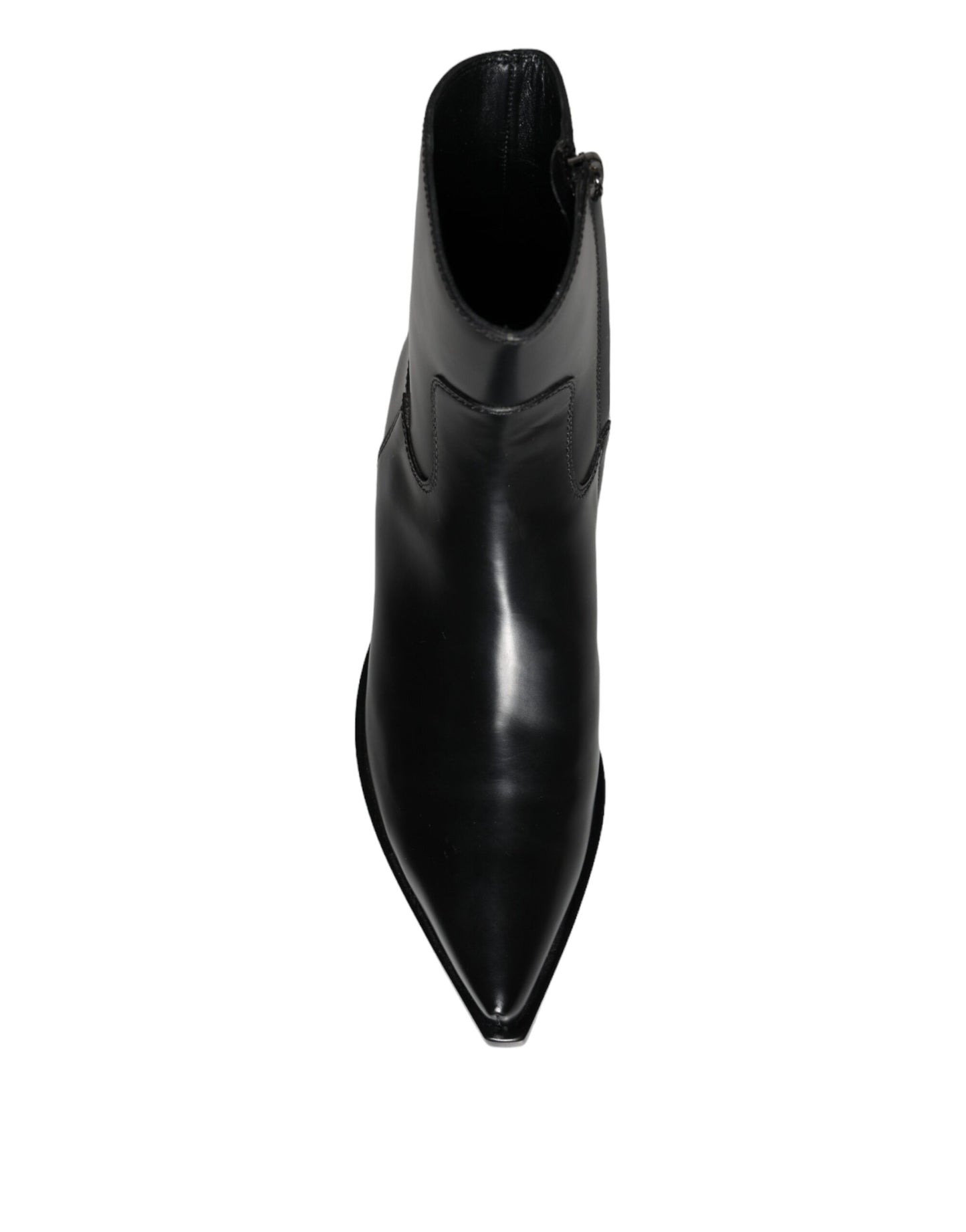Botines de piel negros tipo botines