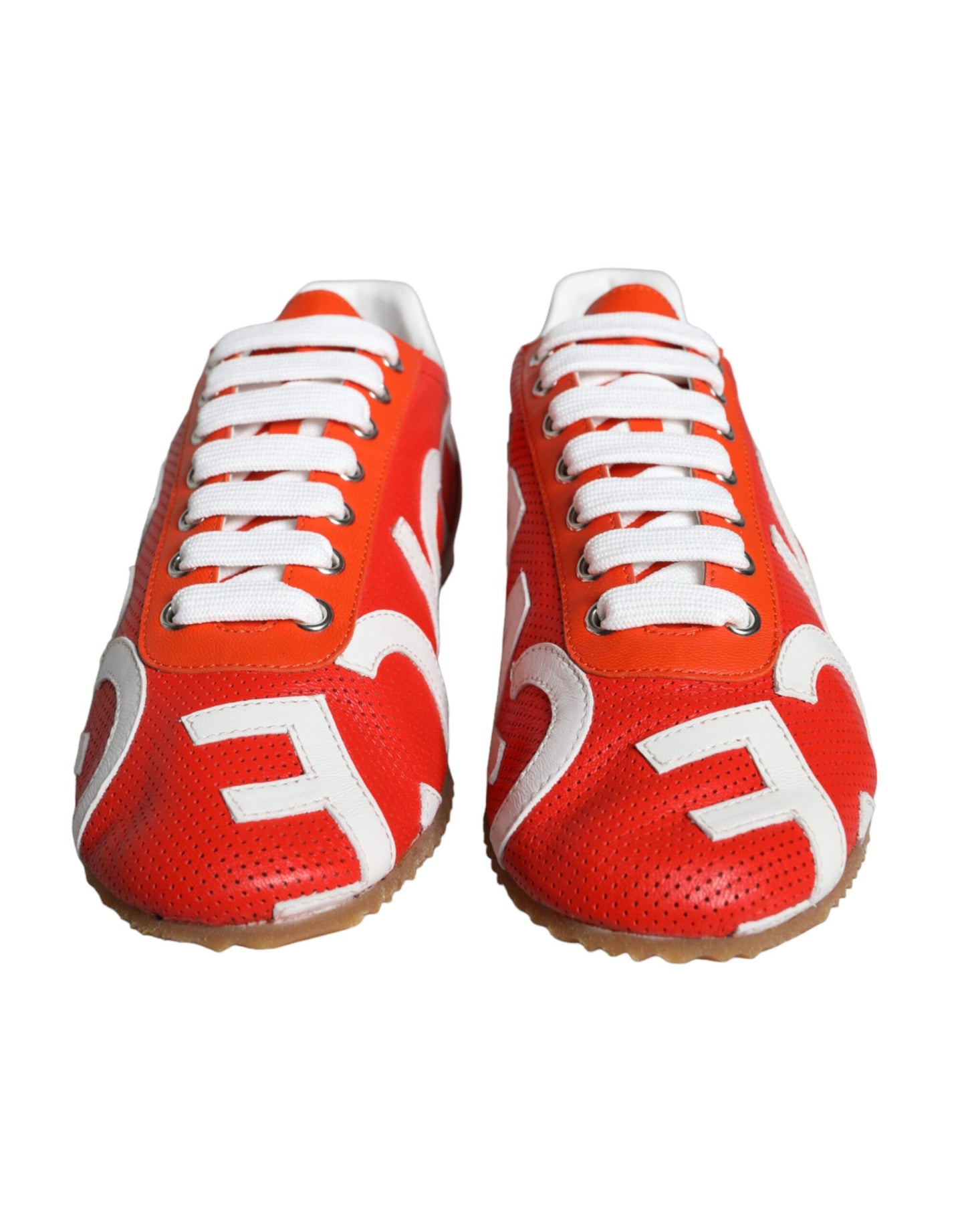 Zapatillas deportivas casuales con logo de cuero rojo y blanco