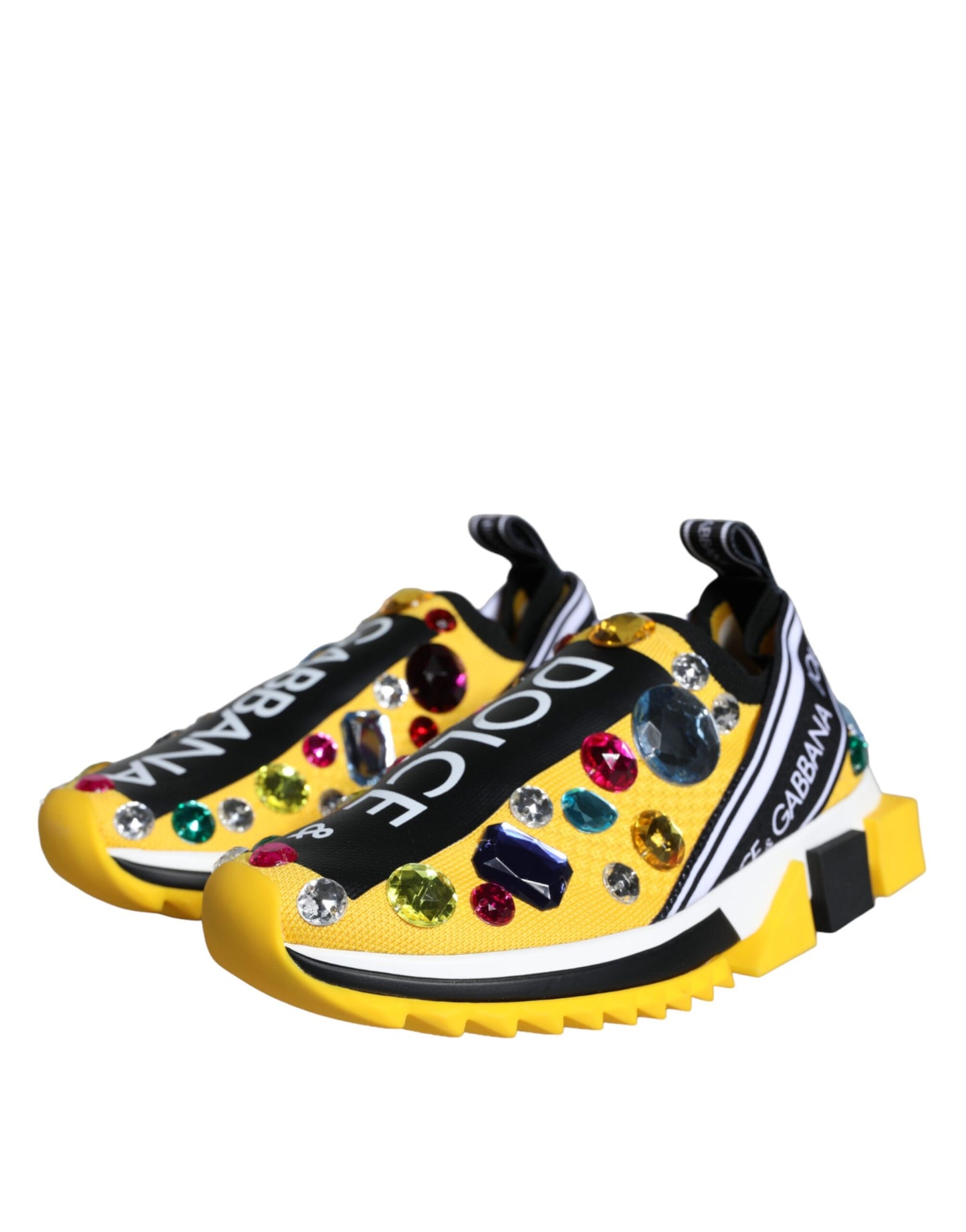 Zapatillas Sorrento con cristales amarillos para mujer