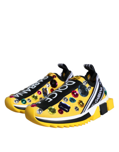 Zapatillas Sorrento con cristales amarillos para mujer