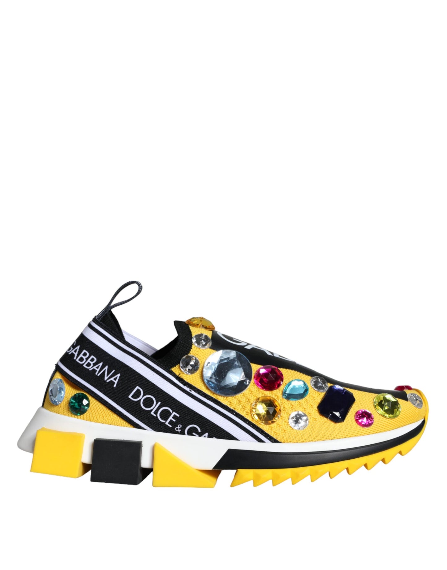 Zapatillas Sorrento con cristales amarillos para mujer