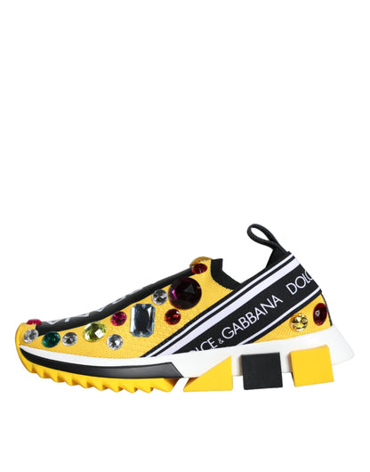Zapatillas Sorrento con cristales amarillos para mujer