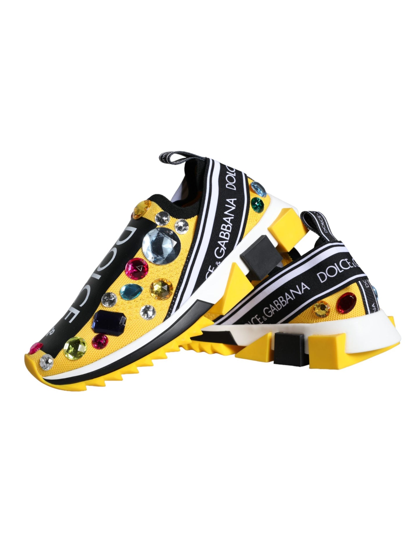 Zapatillas Sorrento con cristales amarillos para mujer