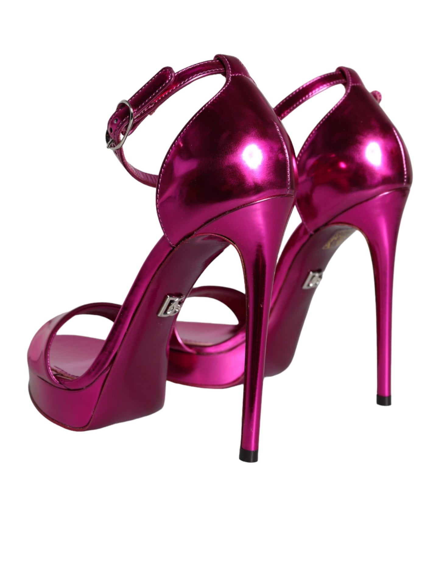 Sandalias con tiras al tobillo y tacones KEIRA fucsia
