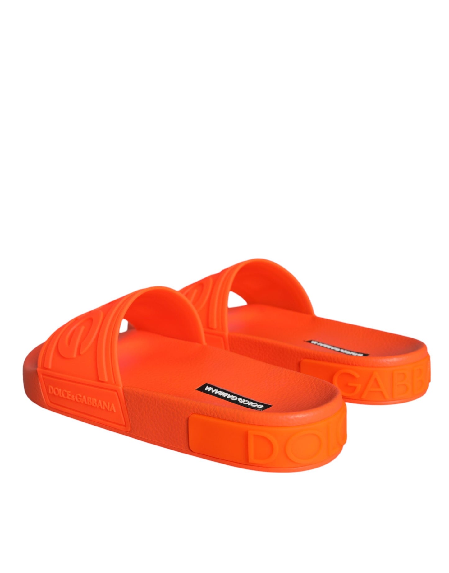 Sandalias de goma naranja para playa