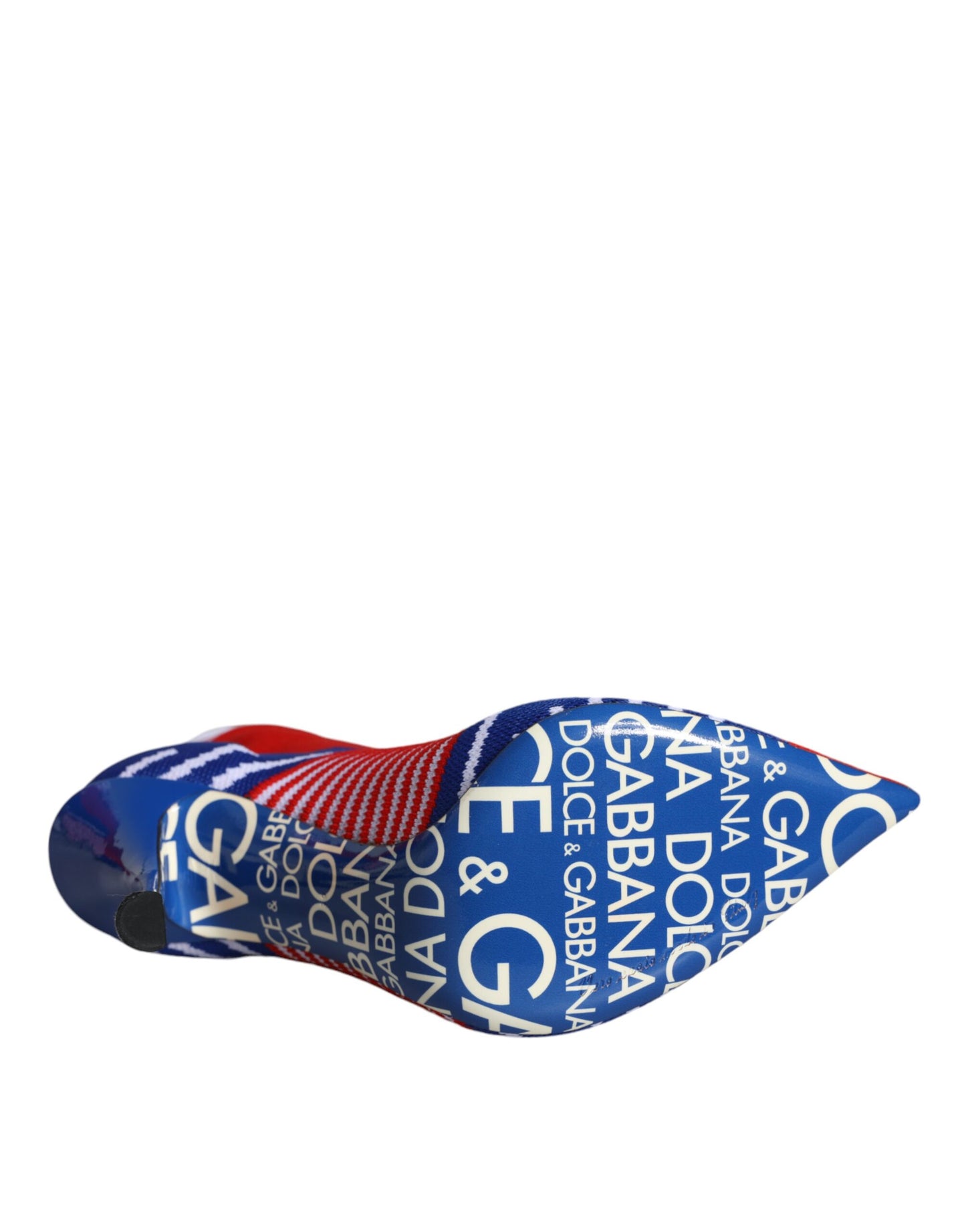 Botines elásticos estilo calcetín con logotipo en rojo y azul
