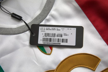 Camiseta de baloncesto sin mangas blanca y verde con bandera italiana