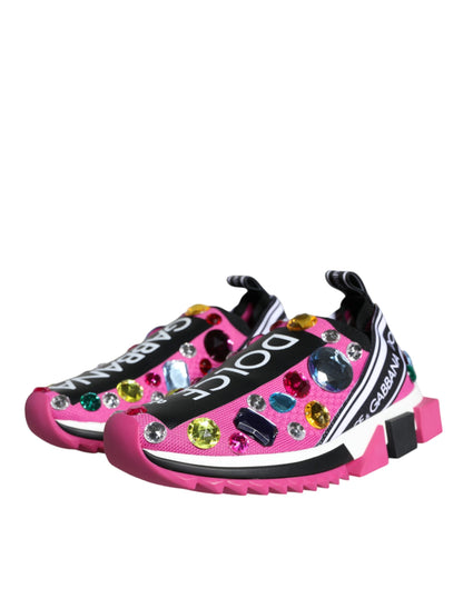 Zapatillas deportivas bajas con cristales Sorrento en color rosa