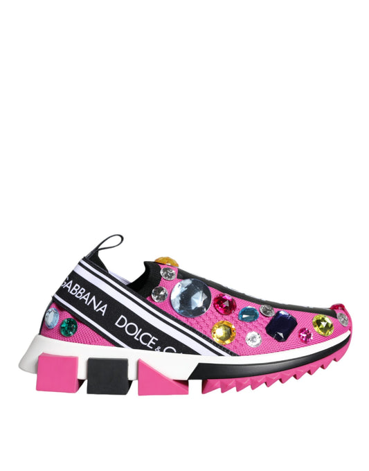 Zapatillas deportivas bajas con cristales Sorrento en color rosa